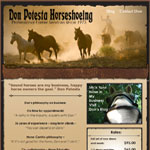 Don Potesta Horseshoeing Website